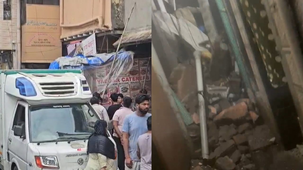 मुंबईत तीन मजली चाळीचा भाग कोसळला, 7 जखमी, अजूनही अनेकजण ढिगाऱ्याखाली मुंबईत तीन मजली चाळीचा भाग कोसळला, 7 जखमी, अजूनही अनेकजण ढिगाऱ्याखाली