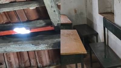 79 वर्षांची इमारत, जुने लाकडी खांब अन् गळके छत...; भंडाऱ्यात मुलांचं भवितव्य अंधारात