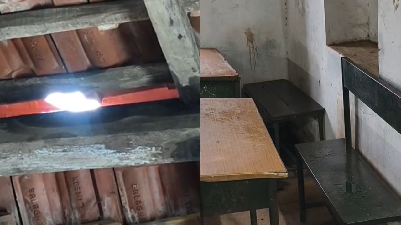 79 वर्षांची इमारत, जुने लाकडी खांब अन् गळके छत...; भंडाऱ्यात मुलांचं भवितव्य अंधारात