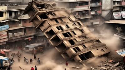 आधी एका बाजूला झुकली, नंतर पत्त्यासारखी कोसळली... नालासोपाऱ्यात मोठी दुर्घटना; इमारतीतील रहिवाश्यांचं काय झालं?