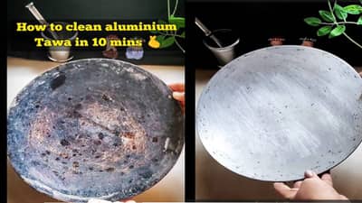 How to clean Tawa : कळकट्ट तव्यामुळे वैतागलात ? या ट्रिकने 10 मिनिटांत लख्ख होईल तवा, Video व्हायरल