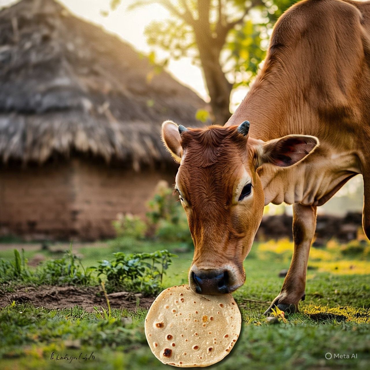 हिंदू धर्मात गाईला 'गो माता' म्हणून पूजले जाते. धार्मिक मान्यतेनुसार, गाईमध्ये ३३ कोटी देवी-देवतांचा वास असतो. त्यामुळे घरात बनवलेली पहिली पोळी गाईला खायला दिल्याने सर्व देवी-देवतांना नैवेद्य अर्पण करण्यासारखे मानले जाते.