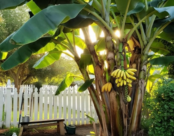 प्रत्येक गुरुवारी केळीच्या झाडाची पूजा केल्यास घरात धन-संपत्ती येते, असे बोलले जाते. केळीच्या झालाला पाणी आणि कच्चे दूध अर्पण केल्यास लक्ष्मी माता प्रसन्न होते, असे बोलले जाते. (सांकेतिक फोटो, फोटो सौजन्य-मेटा एआय)
