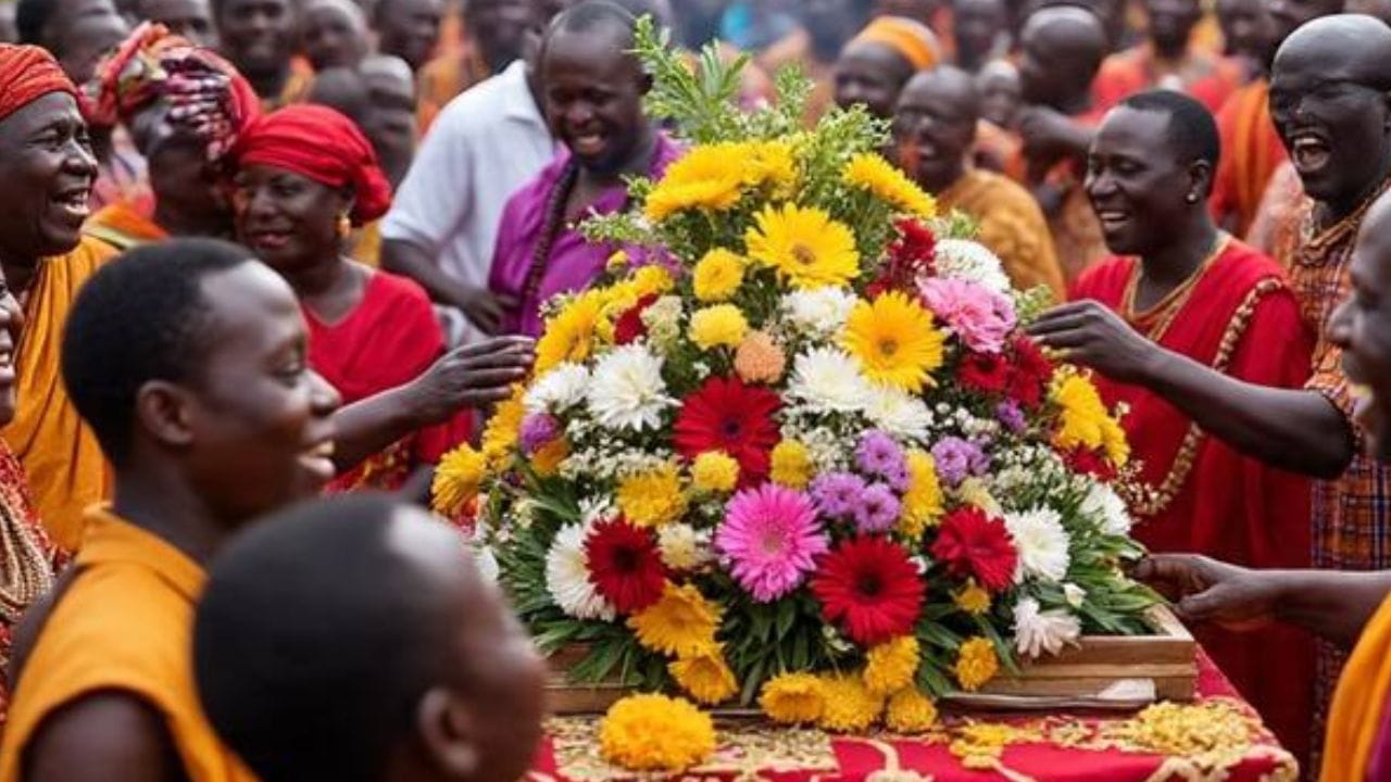 मृत झालेल्या ज्या व्यक्तीच्या फ्यूनरल पार्टीत जितके जास्त सदस्य येतात तितका तो व्यक्ती मनमिळावू असल्याचे समजले जाते. लग्नापेक्षा जास्त खर्च फ्यूनरल पार्टीत केला जातो. अंतिम संस्कारात मृत व्यक्तीच्या संबंधित वेगवेगळ्या आकृत्याही तयार केल्या जातात.