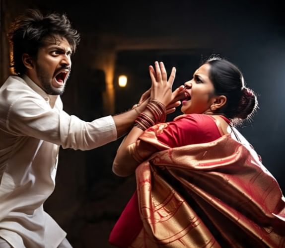 इथे एका पतीने आपल्या पत्नीचा अतिशय निर्घृण पद्धतीने खून केला आहे. विशेष म्हणजे बायकोचा खून करून पतीनेही गळफास घेत आत्महत्या केली आहे. (सांकेतिक फोटो, फोटो सौजन्य- मेटा एआय)