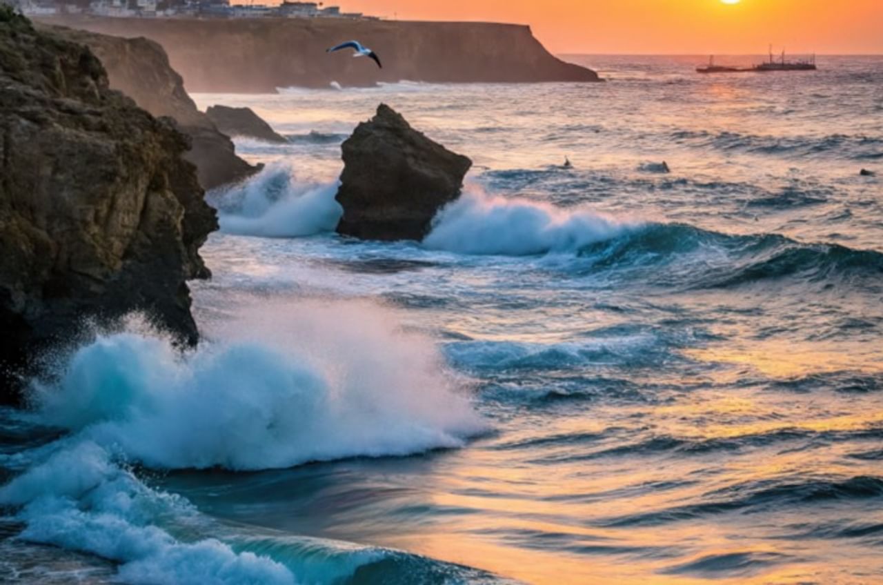 रतनागिरी- समुद्रात कधी काय होईल हे सांगता येत नाही. घडीत समुद्र खवळतो तर कधी हाच समुद्र अगदी शांत भासतो. सध्या कोकणातील समुद्राने मात्र रौद्र रुप धारण केले आहे. 