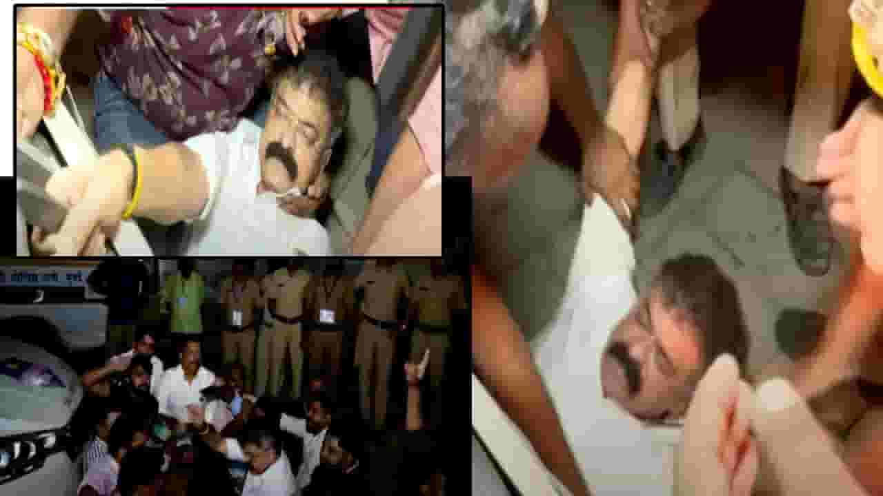 Vidhan Bhavan Rada : विधानभवनाच्या लॉबीतील राड्याचे रात्रभर पडसाद, पोलिसांच्या गाडीसमोरच ठिय्या अन्...