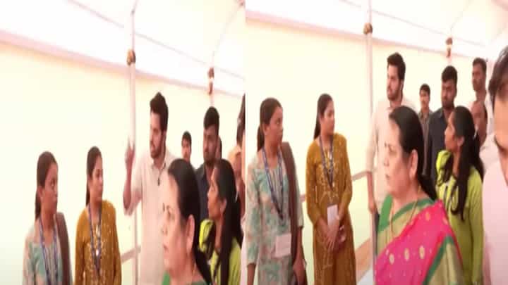 Varun Sardesai : गोऱ्हेंच्या सुरक्षारक्षकाचा धक्का लागताच वरूण सरदेसाई भडकले; म्हणाले, इथं काय अतिरेकी.... Varun Sardesai : गोऱ्हेंच्या सुरक्षारक्षकाचा धक्का लागताच वरूण सरदेसाई भडकले; म्हणाले, इथं काय अतिरेकी....