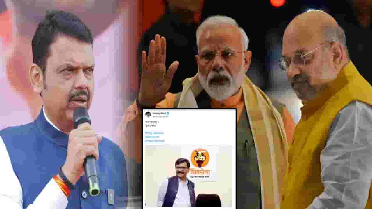 Sanjay Raut : ... म्हणून 'ते' ट्वीट फडणवीसांसह मोदी अन् शहांना टॅग केलं; म्हणाले टायगर अभी जगह जगह पे...