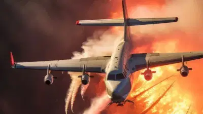 मोठी बातमी! उड्डाणानंतर लगेच लागली आग, आणखी एक विमान एअरपोर्टजवळ कोसळलं
