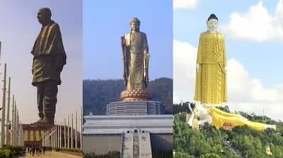 जगातील 6 सर्वात उंच पुतळे, यातील दोन तर भारतात आहेत, स्टॅच्यु ऑफ लिबर्टीही वाटते खुजे...