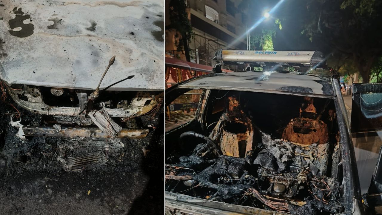 राज ठाकरे यांच्या घराबाहेर उभ्या असलेल्या या कारला शॉर्ट सर्किटमुळे आग लागल्याची माहिती समोर येत आहे, मात्र अद्याप नेमकं कारण स्पष्ट होऊ शकलेलं नाही.