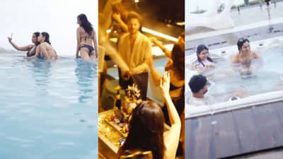 पुल पार्टी, बिकिनीमध्ये अभिनेत्रींचा डीजेच्या तालावर डान्स आणि दारू....अंकिता लोखंडेच्या पतीच्या बर्थडे पार्टीतील त्या व्हिडीओने खळबळ