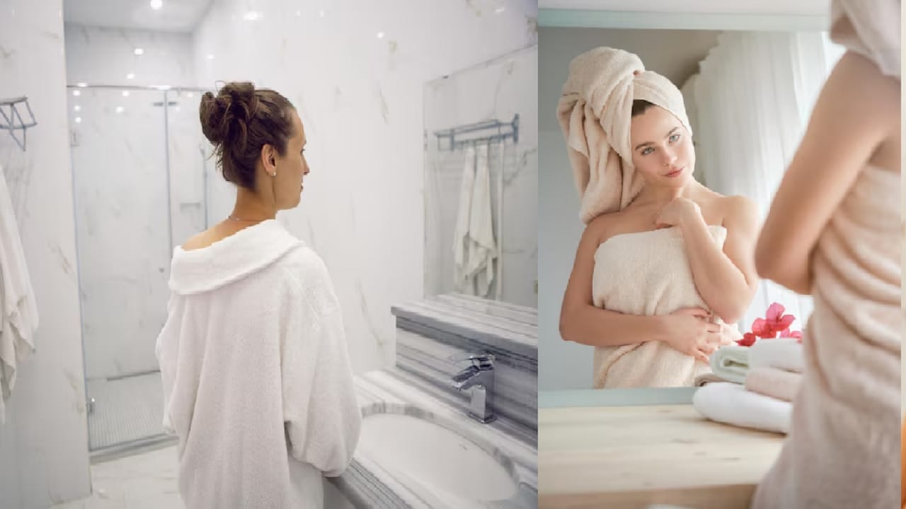 आंघोळ केल्यानंतर तुम्हीही आरशासमोर उभे राहता का? लगेच बंद करा, अन्यथा महागात पडेल ही सवय आंघोळ केल्यानंतर तुम्हीही आरशासमोर उभे राहता का? लगेच बंद करा, अन्यथा महागात पडेल ही सवय