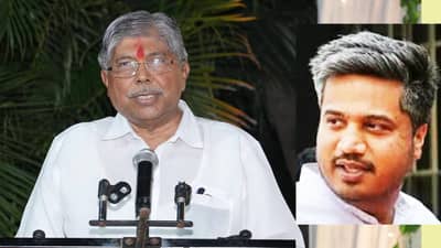 Chandrakant Patil : तुमच्यासारखा सोन्याचा चमचा घेऊन जन्माला आलो नाही... चंद्रकांतदादांनी रोहित पवारांना तिथेच सुनावलं