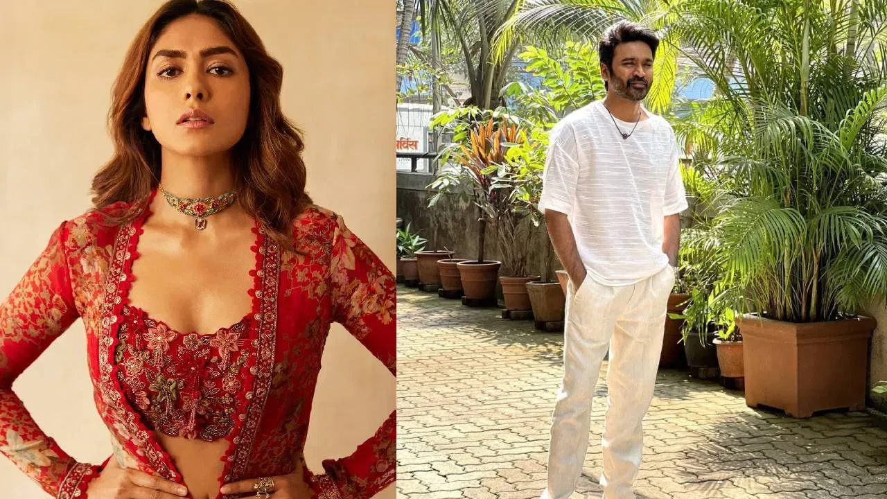 मृणाल ठाकूर आणि धनुष यांच्यातील रोमांसच्या अफवा जोरात पसरत आहेत. असेही सांगितले जात आहे की अलीकडेच दोघांना एकमेकांकडे नजर चोरताना आणि गुपचूप हात धरताना पाहिले गेले.