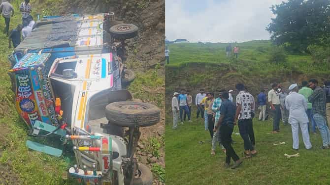 देवाच्या दर्शनाआधीच काळाचा घाला... चालकाचे नियंत्रण सुटलं अन् क्षणात सर्व संपलं... खेड येथील भीषण अपघातात 9 महिला ठार
