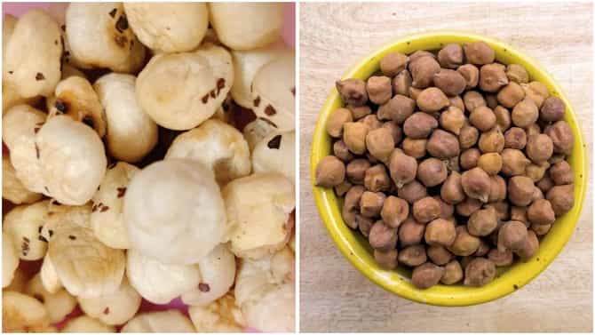 मखाना की काळे चणे...आरोग्यासाठी अधिक फायदेशीर कोणते? जाणून घ्या