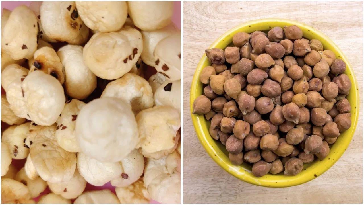 मखाना की काळे चणे...आरोग्यासाठी अधिक फायदेशीर कोणते? जाणून घ्या