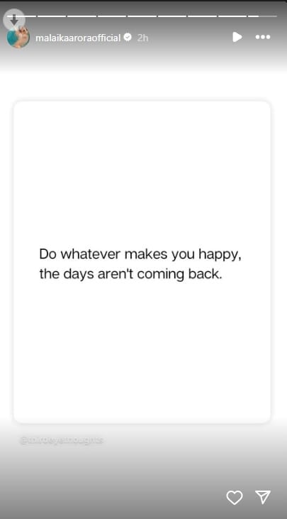 Malaika Arora post