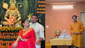PHOTOS: मराठी सेलिब्रिटींच्या घरी बाप्पाचे आगमन, पाहा खास डेकोरेशन
