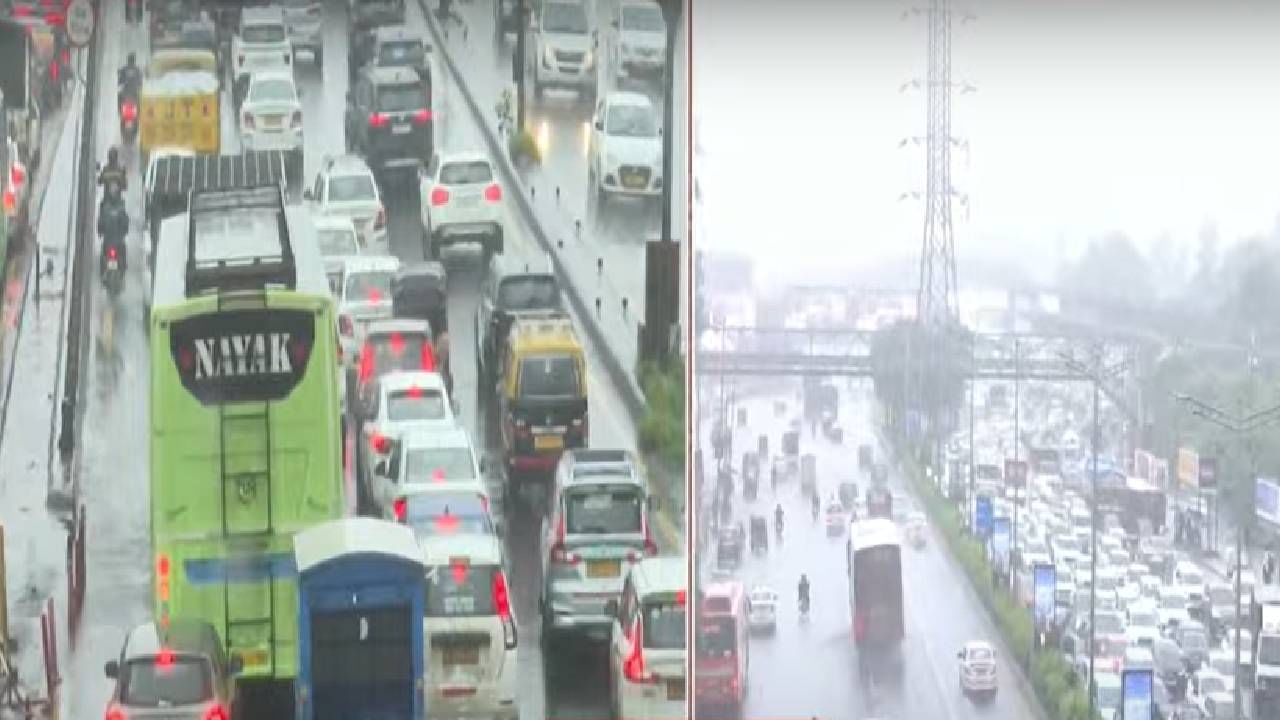 सतत पडणाऱ्या पावसामुळे गायमुख ते मीरा रोडकडे जाणाऱ्या रस्त्यावर वाहतूक कोंडी झाली आहे. गायमुख घाटात अनेक जड वाहने अडकून पडली आहेत.