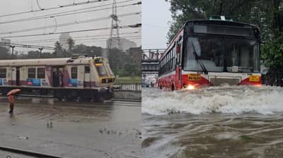मुंबईत पावसाची पुन्हा तुफान बॅटिंग, मध्य रेल्वेचा खोळंबा; लोकलची स्थिती काय?