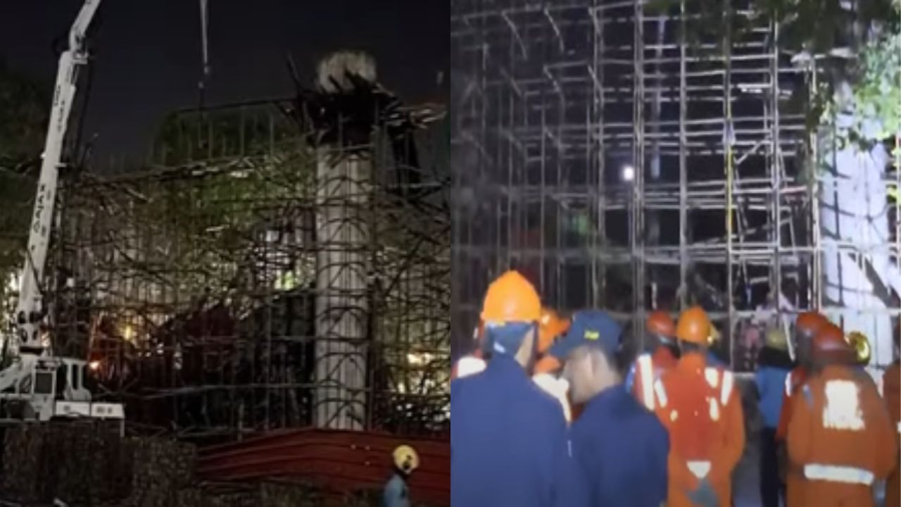 नागपुरमध्ये मोठी दुर्घटना! कोऱ्हाडी मंदिराचा निर्माणाधीन गेट कोसळला, गेटखाली अनेकजण दबले नागपुरमध्ये मोठी दुर्घटना! कोऱ्हाडी मंदिराचा निर्माणाधीन गेट कोसळला, गेटखाली अनेकजण दबले