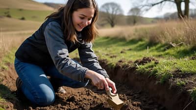 पहिल्यांदाच खोदकाम करण्यास निघाली तरुणी, ९० मिनिटांत १२०० वर्षे पुरातन सोने सापडले