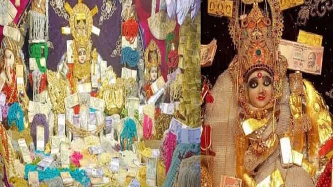 लक्ष्मी मातेचं हे अनोखं मंदिर; जिथे प्रसाद म्हणून देतात सोनं-चांदीचे दागिने किंवा नाणी; कुठे आहे हे मंदिर?