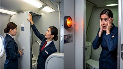 टेकऑफच्या आधी विमानात वाजू लागला अलार्म; टॉयलेटची अवस्था पाहून एअर होस्टेसला धक्काच बसला