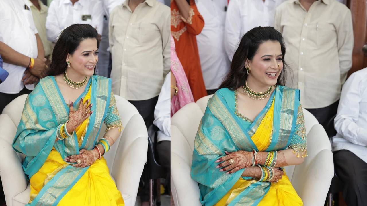 याआधीही प्राजक्ताने बघण्याच्या कार्यक्रमाचे काही फोटो पोस्ट केले होते. 'पाहुणे मंडळी' असं कॅप्शन तिने या फोटोंना दिलं होतं. त्यासोबत तिने लिहिलेलं, 'इंजीनिअरिंग झाल्यावर जॉब कधी लागणार? वयात आल्यावर लग्न कधी करणार? हे प्रश्न ठरलेले असतात.'