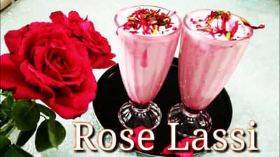 बाजारसारखी थंडगार गुलाब लस्सी आता घरीच बनवा, उन्हाळ्यासाठी परफेक्ट रेसिपी!