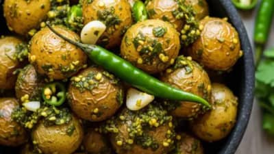 खास तिखट आणि चटपटीत ठेचा आलू; प्रत्येक घासात मिळेल मराठमोळी चव