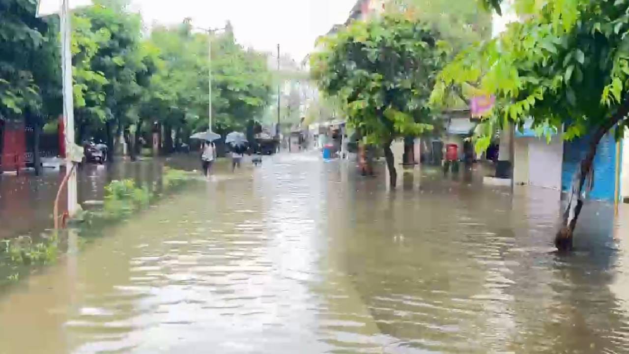 वसई-विरार, नालासोपारा परिसरात रात्रीपासून जोरदार पाऊस सुरू आहे. रात्रीपासून पडणाऱ्या पावसामुळे विरार पश्चिम यूनिटेक सोसायटीतील 35 ते चाळीस सोसायट्या पाण्याखाली गेल्या आहेत.