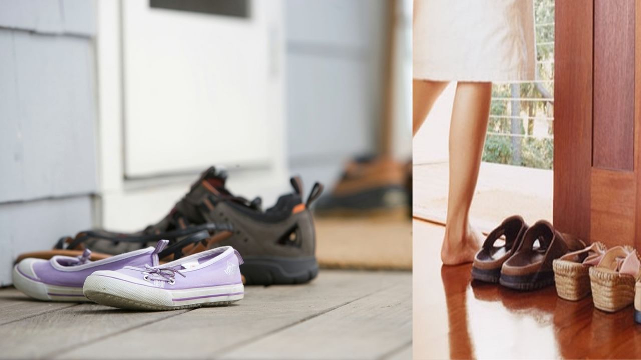 तुम्हालाही दारातच बूट आणि चप्पल काढण्याची सवय आहे? वास्तुशास्त्रानुसार घरावर याचे काय परिणाम होतात? तुम्हालाही दारातच बूट आणि चप्पल काढण्याची सवय आहे? वास्तुशास्त्रानुसार घरावर याचे काय परिणाम होतात?