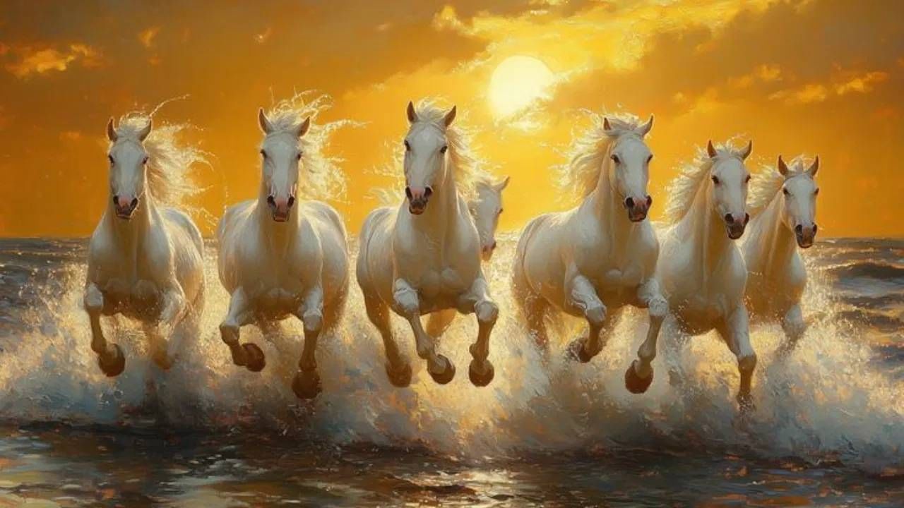 वास्तुशास्त्रात हा फोटो लकी मानला जातो. या फोटोत भाग्य चमकवण्याची ताकद असल्याचं बोललं जातं. धावणारे घोडे यश आणि प्रगतीचे प्रतीक मानले जातात. त्यामुळे हा फोटो घरी नक्की लावला पाहीजे. हा फोटो लावल्यानंतर काही दिवसातच प्रगती दिसून येते. 