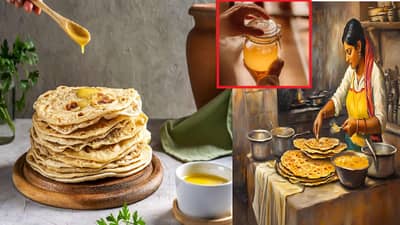 चपातीला तूप लावून खाल्ल्याने कोणता आजार बरा होतो? 99% लोकांना माहिती नसेल