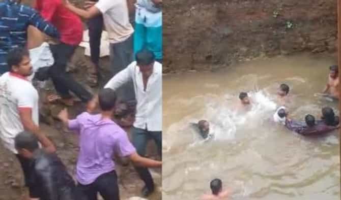 धक्कादायक, यवतमाळ येथे रेल्वे पुलाच्या खड्यात बुडून 4 मुलाचा मृत्यू