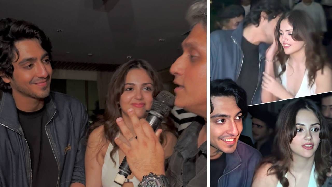 'सैयारा'च्या यशानंतर शनिवारी सक्सेस पार्टीचं आयोजन करण्यात आलं होतं. या पार्टीतील अनेक फोटो आणि व्हिडीओ सोशल मीडियावर व्हायरल झाले आहेत. यामध्ये अहान आणि अनीत यांच्यातील जवळीक स्पष्ट पहायला मिळत आहे. 
