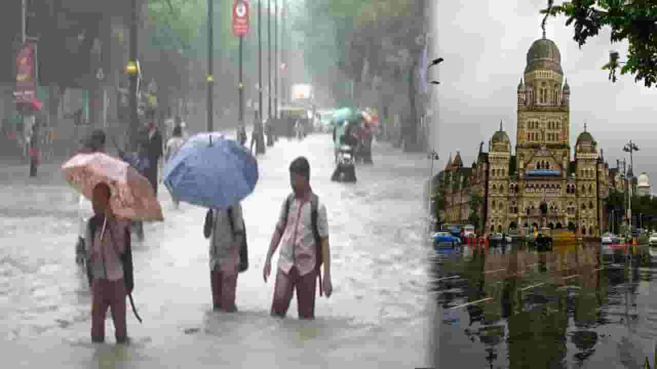 Mumbai Heavy Rain : हवामान खात्याचा अलर्ट अन् मुंबईत धुव्वाधार... शाळा-कॉलेजला सुट्टी जाहीर, पोरांची पावसात धूम; BMC चं आवाहन काय?