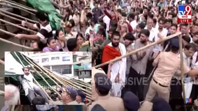 Kabutar Khana : दादर कबुतरखाना हटवण्यावरून राडा, जैन समाज आक्रमक; थेट लावलेल्या ताडपत्रीवर चढले अन्…