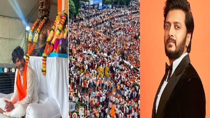 Maratha Reservation Protest : मनोज जरांगे पाटील यांच्यासाठी रितेश देशमुखची खास पोस्ट, म्हणाला....