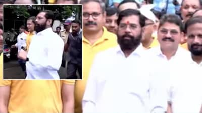 अन् एकनाथ शिंदे सुसाट धावले! शिंदेंचा हा व्हिडीओ पाहिला का?