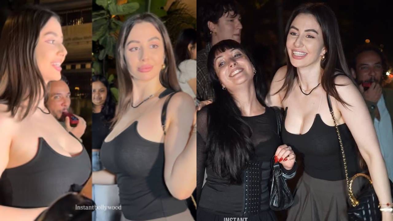 जॉर्जियाने यावेळी काळसर राखाडी रंगाचा स्केटर स्कर्ट आणि त्यावर काळा कॉर्सेट टॉप परिधान केला होता. परंतु तिच्या बदललेल्या चेहऱ्याकडे सर्वांचं लक्ष वेधलं गेलं. जॉर्जियाचा चेहरा अचानक इतका कसा बदलला, असा सवाल नेटकऱ्यांना पडला आहे.