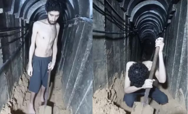 स्वत:ची कबर खणली, ज्यू ओलीस अस्थिपंजर बनले, हमासच्या या व्हिडीओने खळबळ स्वत:ची कबर खणली, ज्यू ओलीस अस्थिपंजर बनले, हमासच्या या व्हिडीओने खळबळ