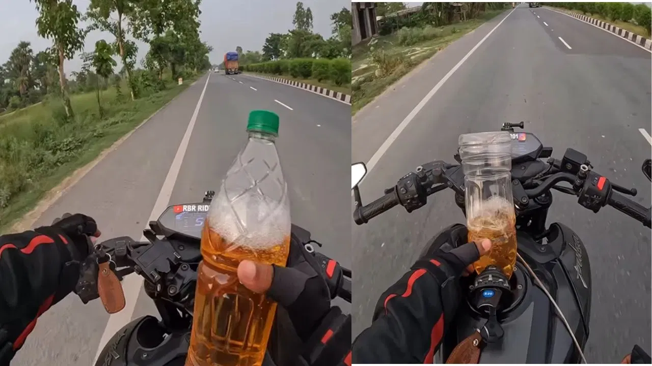 Video Viral: चालत्या बाईकमध्ये पठ्ठ्याने टाकले पेट्रोल, नंतर... पाहून तुम्हालाही धक्का बसेल