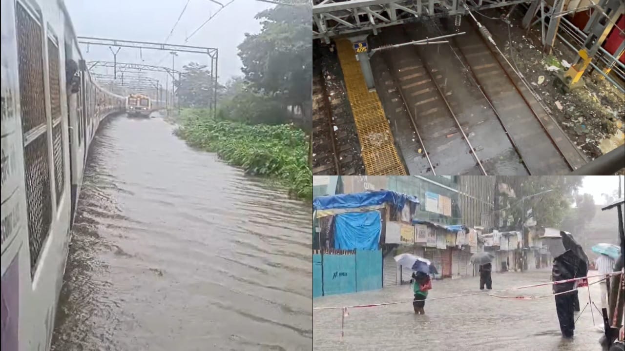 दादा, काका, मामा, ताई, काकू... सर्वच अडकले... हार्बर, मध्य रेल्वे ठप्प, मुंबईकरांना मुसळधार पावसाचा जोर का झटका... नवीन अपडेट काय?