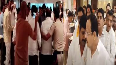 Nashik : शिंदेंच्या बैठकीत शरद पवारांच्या राष्ट्रवादीचा नेता? नाशिकमधल्या तुफान राड्याचा VIDEO व्हायरल