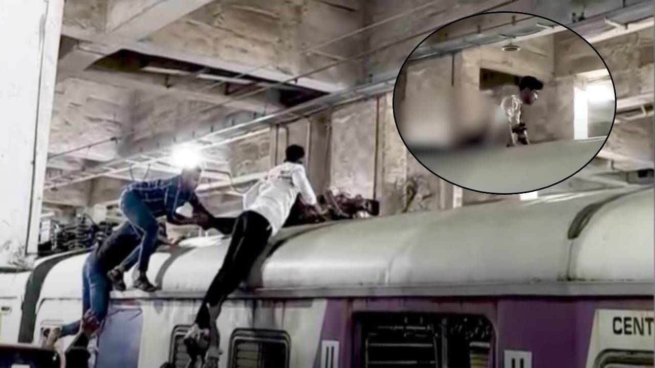 Mumbai Local Video : हा कसला भलताच मोह... लोकलच्या टपावर चढला अन्... पुढे काय घडलं तुम्हीच बघा Mumbai Local Video : हा कसला भलताच मोह... लोकलच्या टपावर चढला अन्... पुढे काय घडलं तुम्हीच बघा